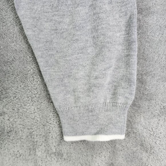 Girls Grey Ralph Lauren Pullover Sweater Cashmere Monogram Youth Size XL - Picture 5 of 10